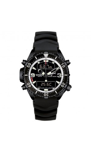 ساعت غواصی حرفه ای دیجیتالی مشکی (سنسور عمق و حرارت + لاگ بوک غواصی) 